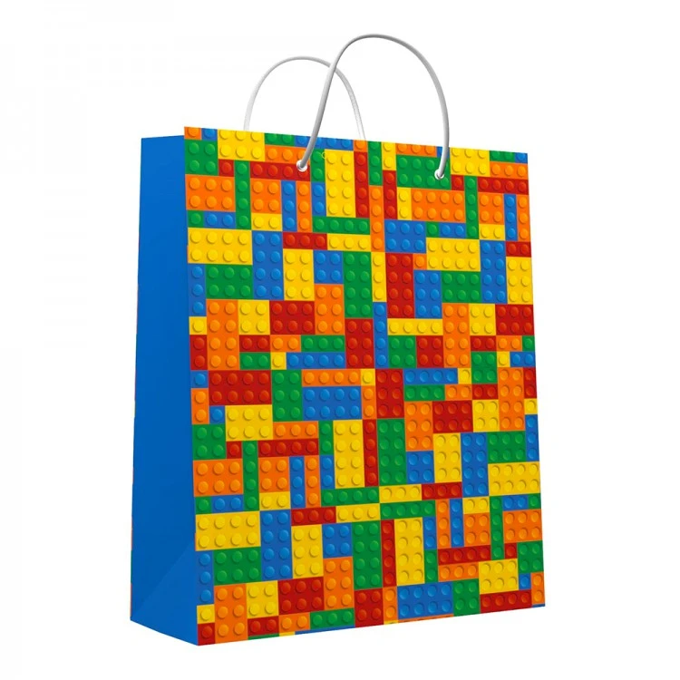 Пакет подарочный большой Конструктор, 335*406*155 мм. Пакет подарочный большой Конструктор, 335*406*155 мм.