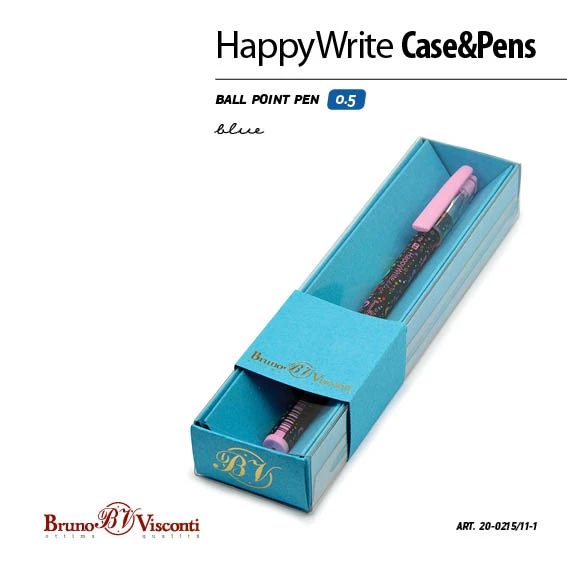 РУЧКА "HappyWrite. Разноцветные слоники" ШАРИКОВАЯ В КАРТОННОМ ФУТЛЯРЕ РУЧКА "HappyWrite. Разноцветные слоники" ШАРИКОВАЯ В КАРТОННОМ ФУТЛЯРЕ