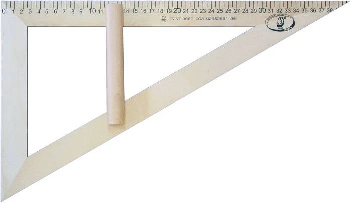 Треугольник 30 гр 40 см дерев. с держ.: С364 штр.: 4601822003222