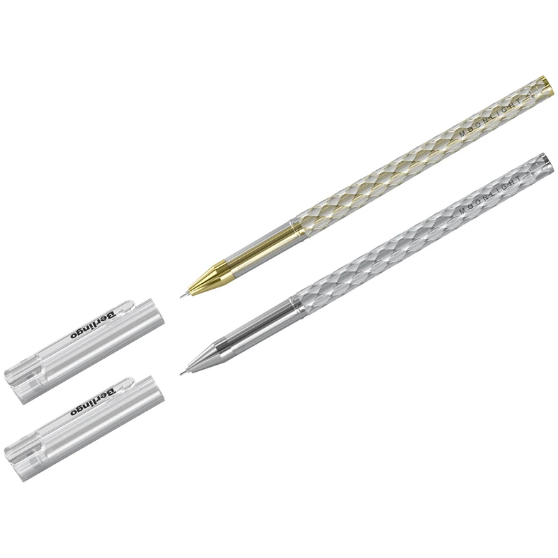 Ручка гелевая Berlingo "Moonlight", 0,5мм, черная, корпус ассорти