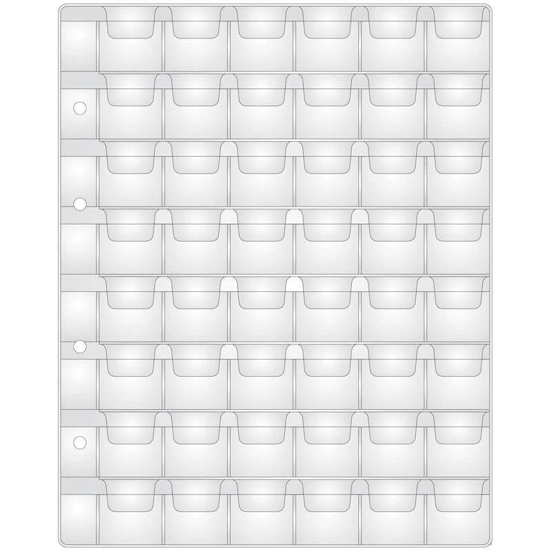 Лист для альбома "Optima" на 48 монет 28*28: 215474