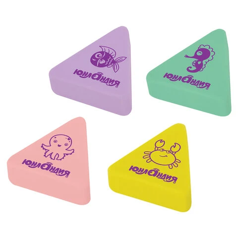 Ластик ЮНЛАНДИЯ "Зверушки", 27х27х9 мм, ассорти, термопластичная Ластик ЮНЛАНДИЯ "Зверушки", 27х27х9 мм, ассорти, термопластичная