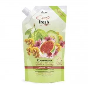 ВИТЭКС EXOTIC FRESH Крем-мыло ГУАВА ГИБИСКУС, дой пак 750мл/6шт, код 24 54 ВИТЭКС EXOTIC FRESH Крем-мыло ГУАВА ГИБИСКУС, дой пак 750мл/6шт, код 24 54