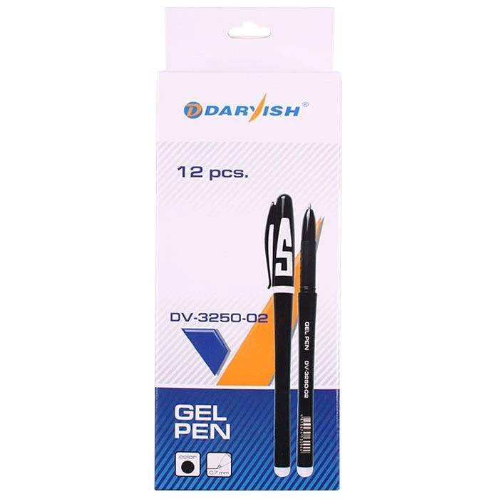 Ручка гелевая чёрная "Darvish" корпус чёрный Ручка гелевая чёрная "Darvish" корпус чёрный