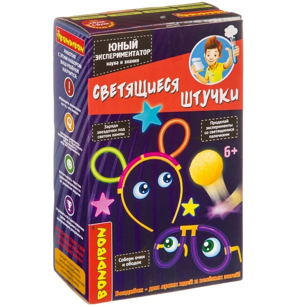 Японские опыты Науки с Буки BONDIBON, Светящиеся штучки "юный Японские опыты Науки с Буки BONDIBON, Светящиеся штучки "юный