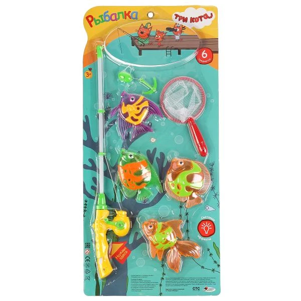 Игра рыбалка Три Кота свет, на карт., 57,5*28*4,5см. ИГРАЕМ ВМЕСТЕ Игра рыбалка Три Кота свет, на карт., 57,5*28*4,5см. ИГРАЕМ ВМЕСТЕ