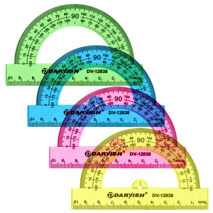 Транспортир 10см 180° ассорти Транспортир 10см 180° ассорти