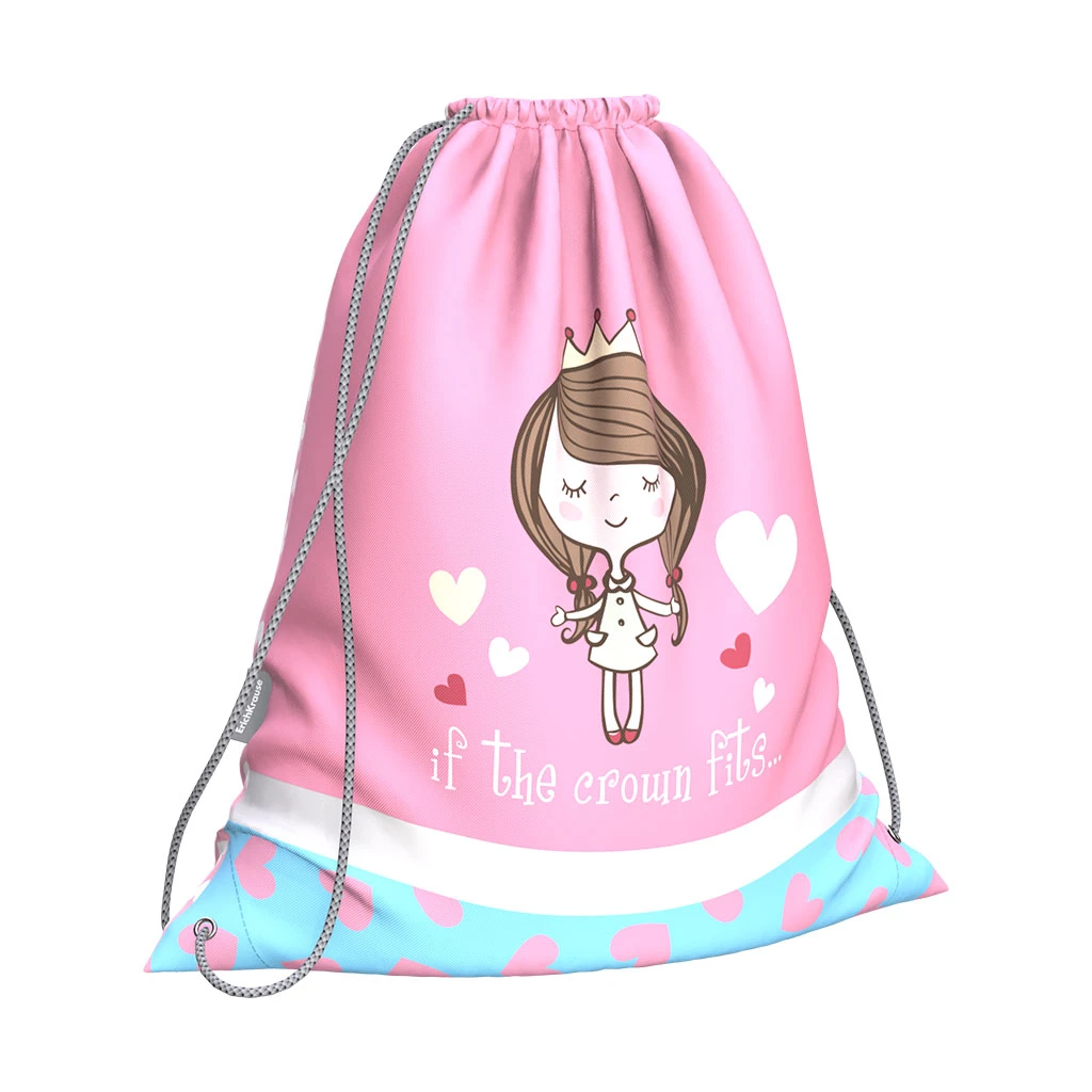 Мешок для обуви ErichKrause® 365x440мм Pastel Princess Мешок для обуви ErichKrause® 365x440мм Pastel Princess