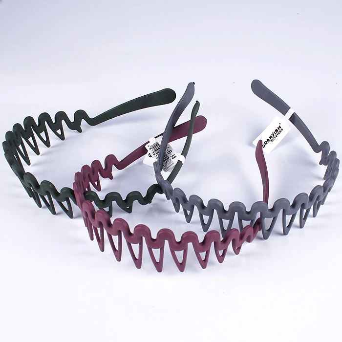 Ободок пластиковый для волос с гребнем, цвет ассорти Ободок пластиковый для волос с гребнем, цвет ассорти