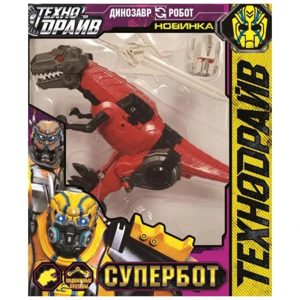Робот трансформирующийся в динозавра, кор.20,5*24,5*5см. ТЕХНОДРАЙВ