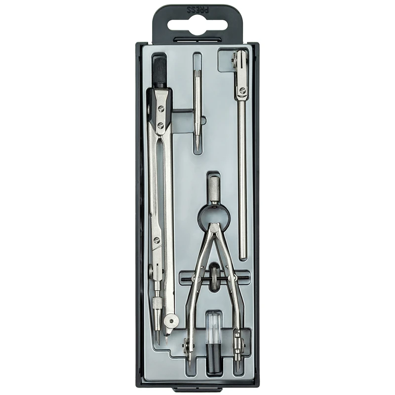 Готовальня Globus "Technica", 5 предметов, циркуль 125мм, пластиковый Готовальня Globus "Technica", 5 предметов, циркуль 125мм, пластиковый