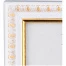 Рамка пластиковая 10*15см, № 9, белый/золото 247114