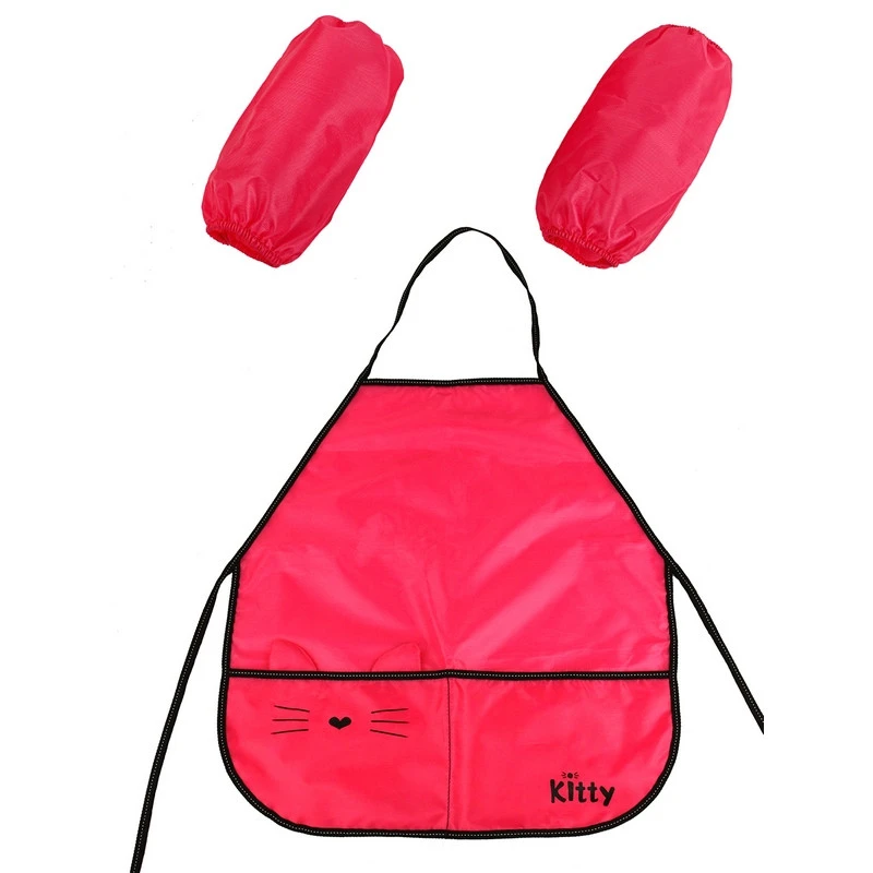 Фартук для труда №1 School Kitty 2 кармана, нарукавники Фартук для труда №1 School Kitty 2 кармана, нарукавники