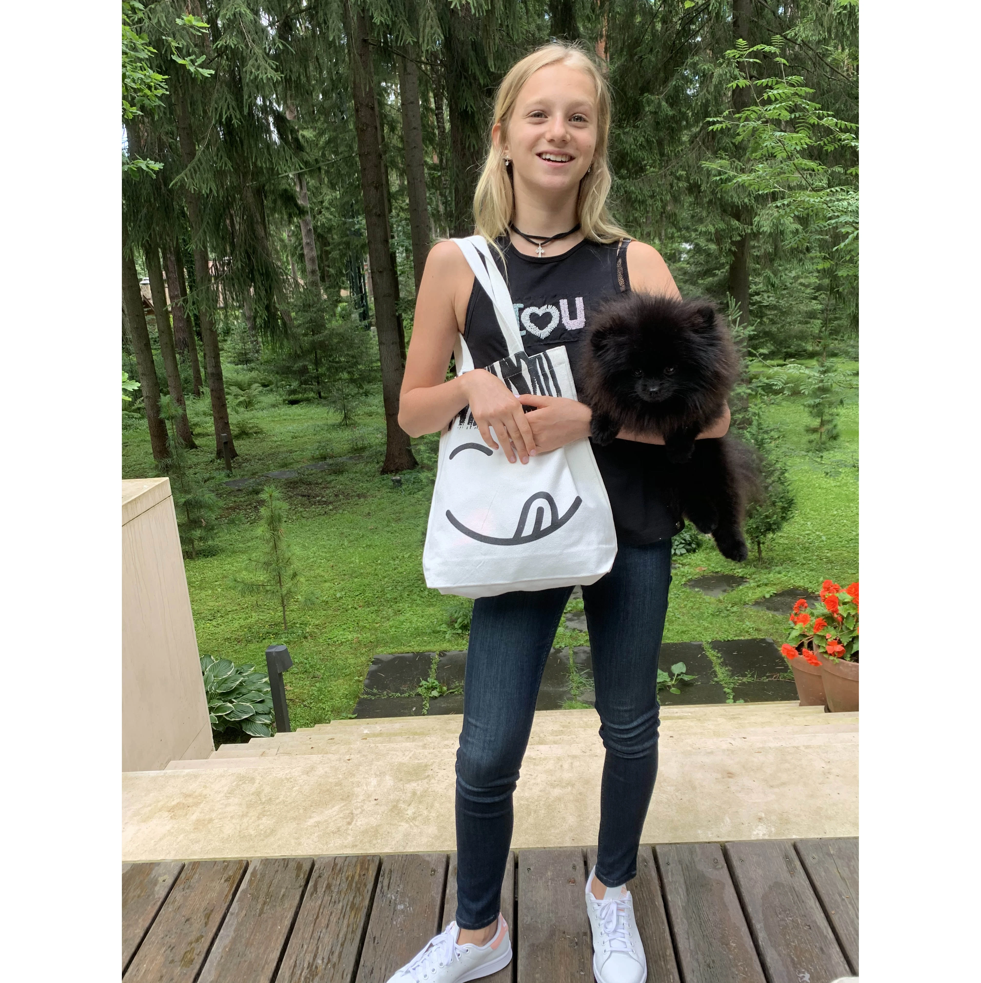 СУМКА-ШОППЕР WHITE "УЛЫБКА" 34х36 см СУМКА-ШОППЕР WHITE "УЛЫБКА" 34х36 см