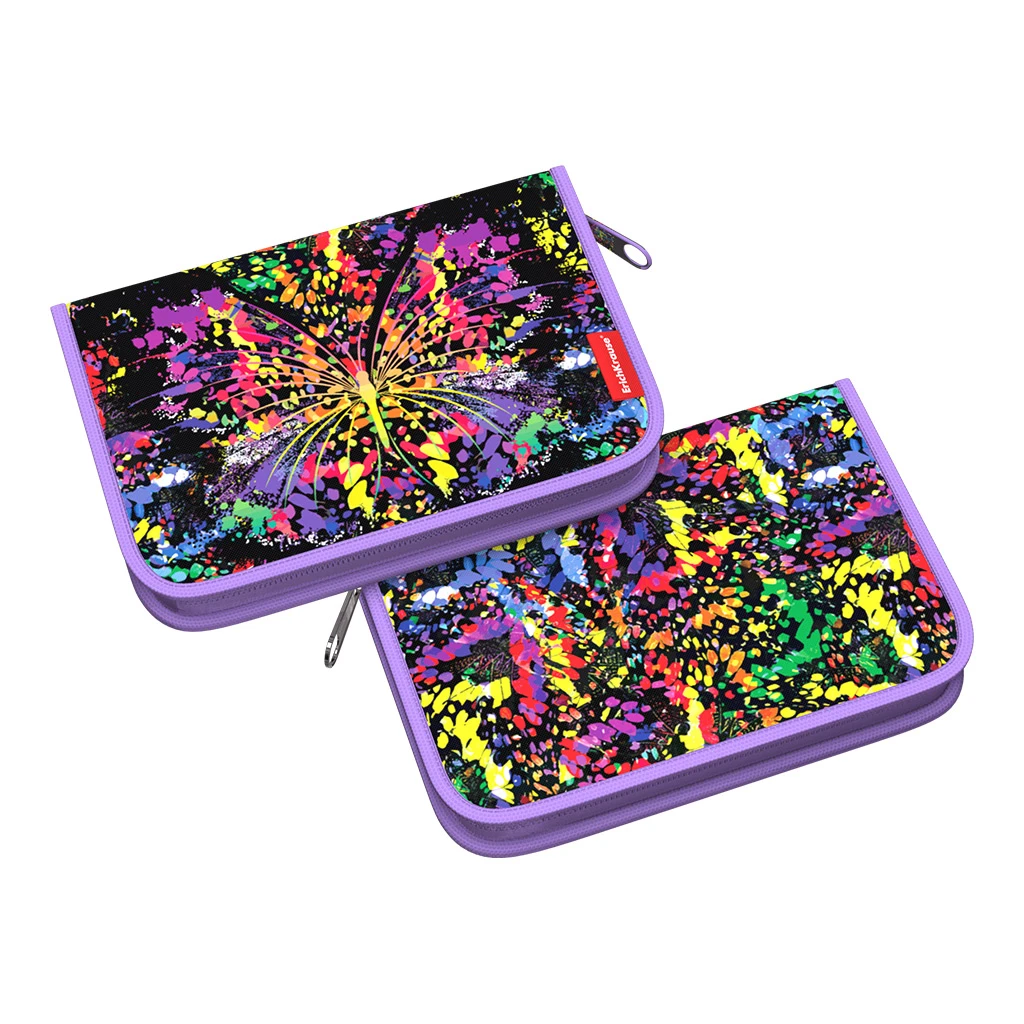 Пенал-книжка без наполнения ErichKrause® 135x205x30мм Butterfly