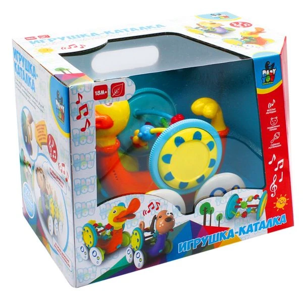 Игрушка "УТКА" BABY YOU BONDIBON, муз., едет при наж. на хвост,