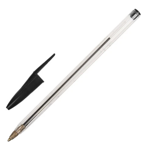 Ручка шариковая STAFF Basic Budget BP-02, письмо 500 м, ЧЕРНАЯ, длина корпуса Ручка шариковая STAFF Basic Budget BP-02, письмо 500 м, ЧЕРНАЯ, длина корпуса