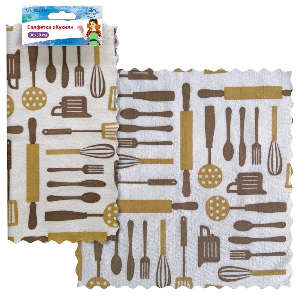 Салфетка "Кухня". Размер 30х30см.