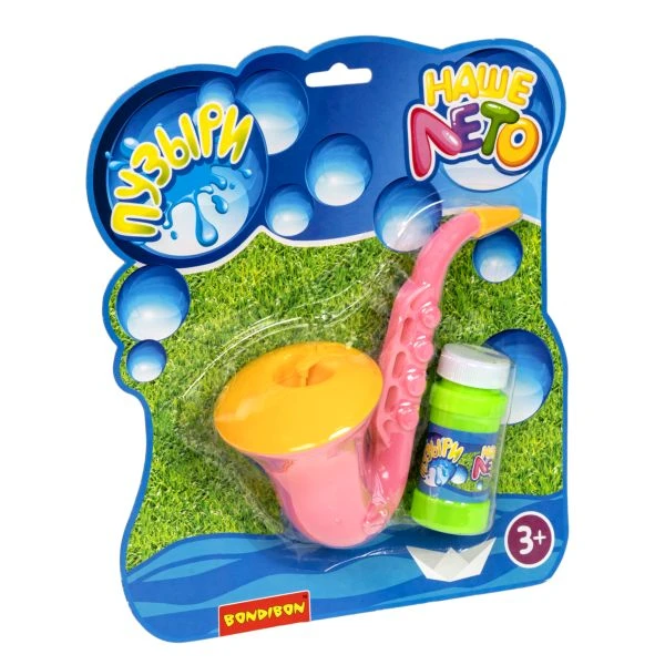 Пистолет Bondibon "Наше Лето" саксофон с мыльными пузырями 45 мл. Пистолет Bondibon "Наше Лето" саксофон с мыльными пузырями 45 мл.