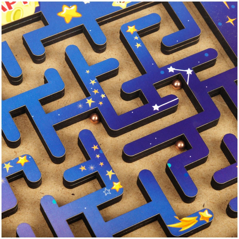 Настольная игра ТРИ СОВЫ Лабиринт большой с шариками "Космические
