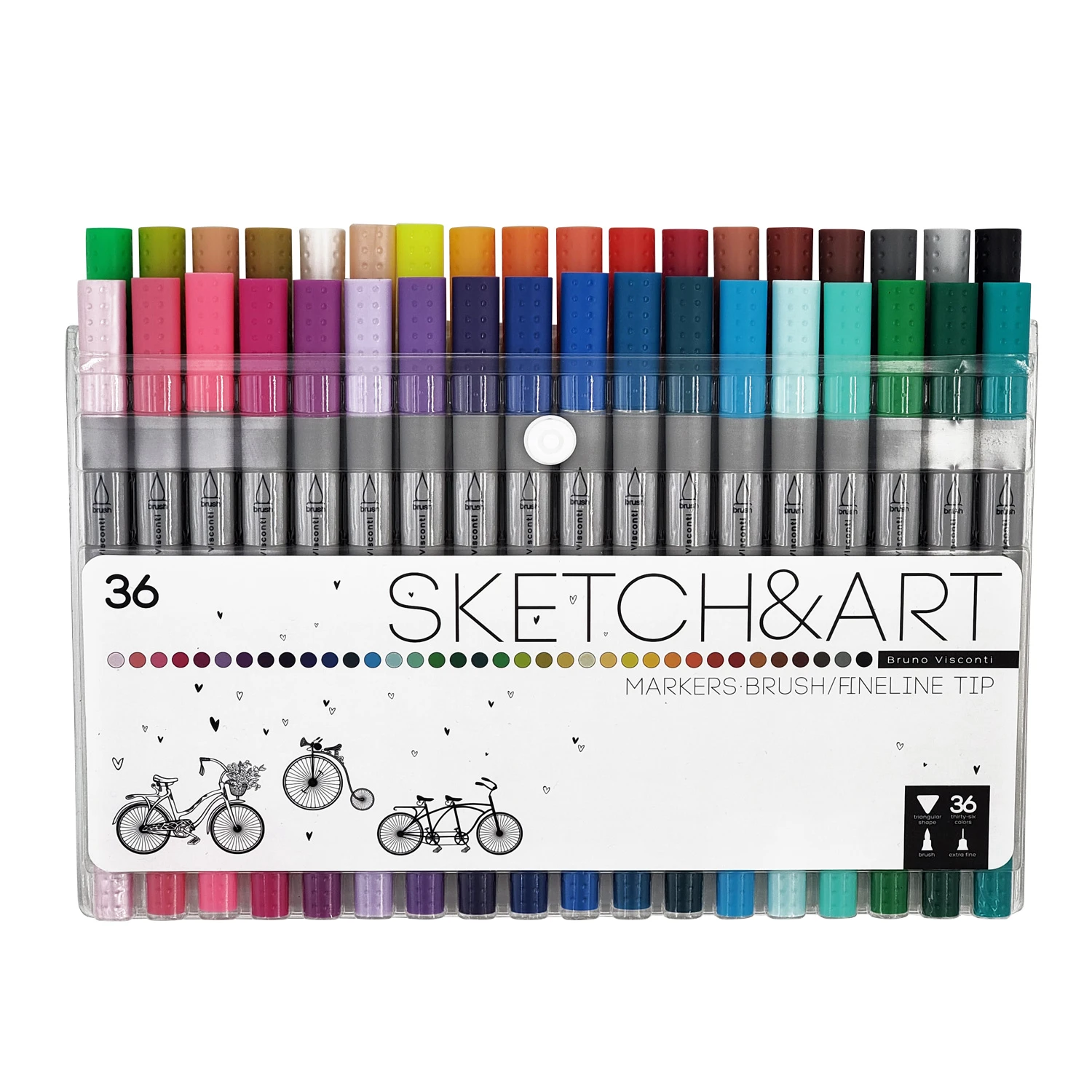 НАБОР ДВУСТОРОННИХ СКЕТЧ МАРКЕРОВ (КИСТОЧКА + ЛИНЕР) "SKETCH&ART" НАБОР ДВУСТОРОННИХ СКЕТЧ МАРКЕРОВ (КИСТОЧКА + ЛИНЕР) "SKETCH&ART"