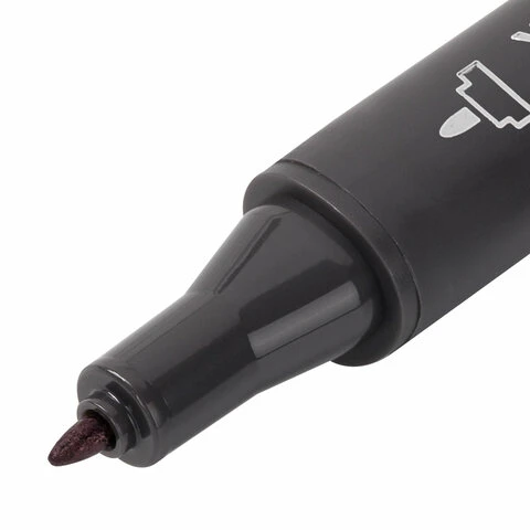 Маркер для скетчинга двусторонний 1 мм - 6 мм BRAUBERG ART CLASSIC, ВИШНЕВЫЙ