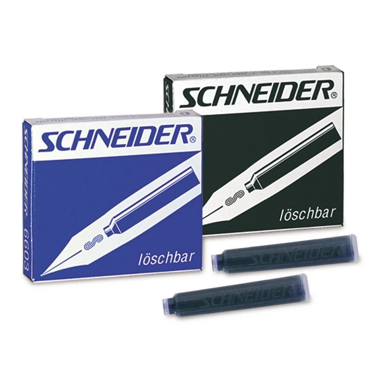 Чернила в патронах SCHNEIDER син. 6шт./уп. Германия Чернила в патронах SCHNEIDER син. 6шт./уп. Германия