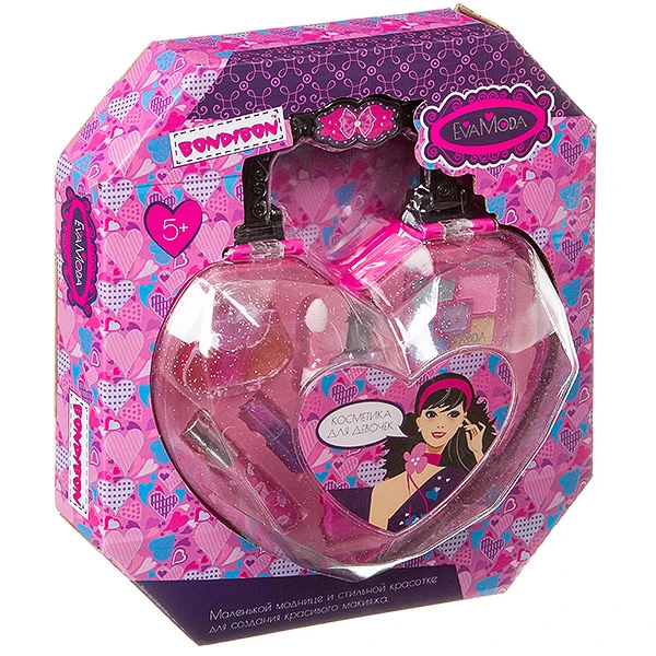 Набор детской декор. косметики Bondibon Eva Moda, BOX 24*4*27 см;