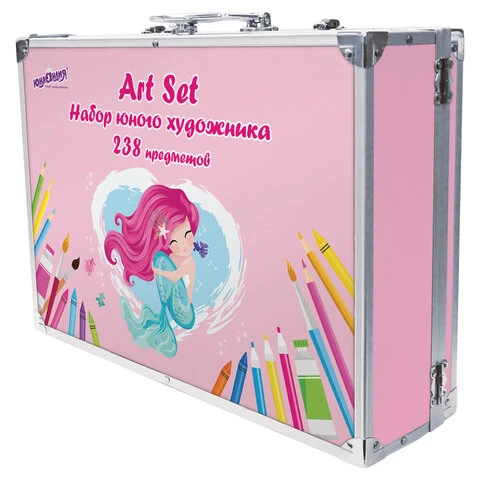Набор ЮНОГО ХУДОЖНИКА "Mermaid" для рисования и творчества в кейсе