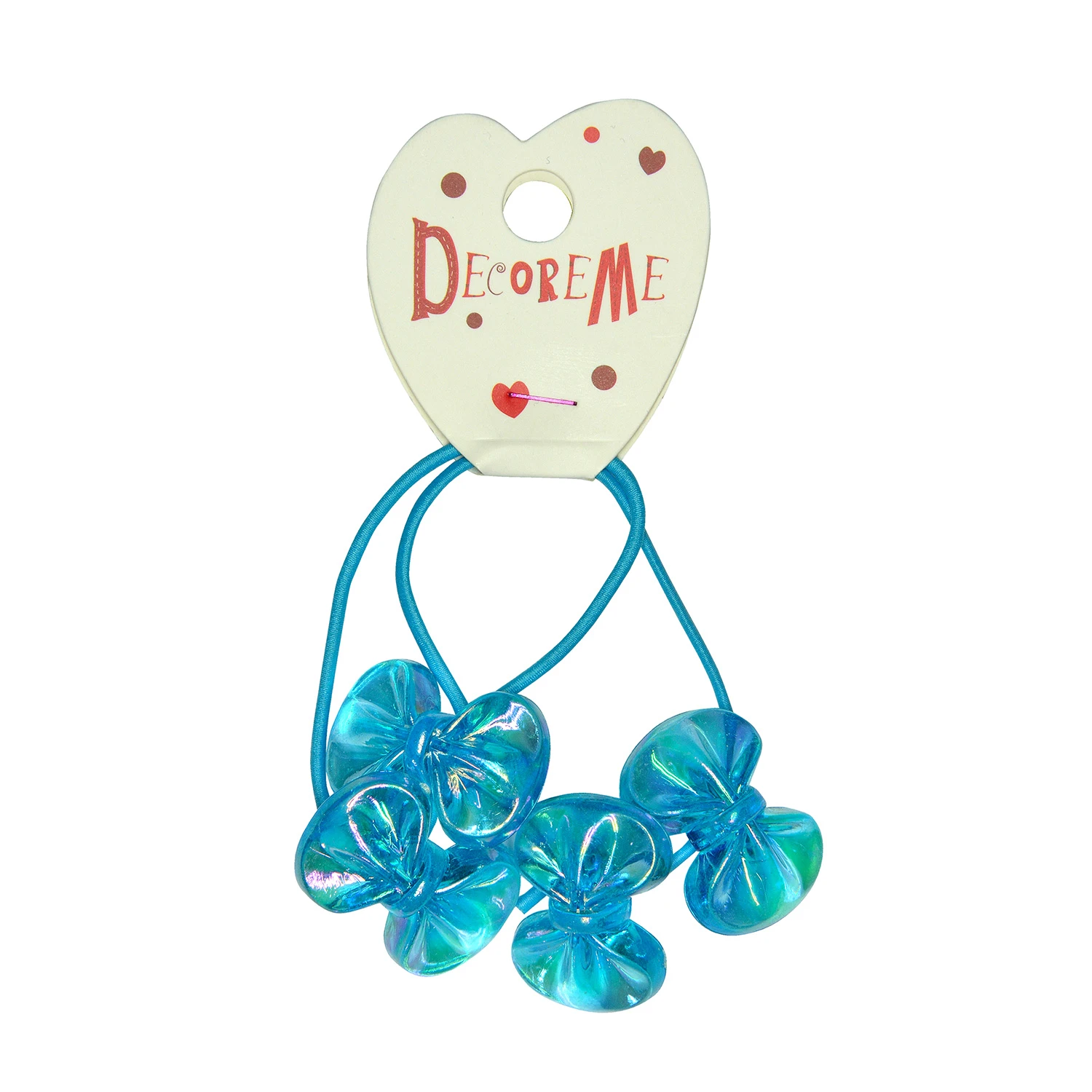 РЕЗИНКА ДЛЯ ВОЛОС "РАДУЖНЫЕ БАНТИКИ" 2 ШТ, 5 ЦВЕТОВ