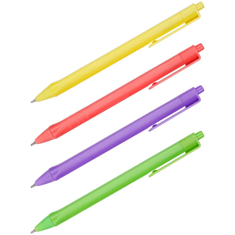 Ручка шариковая автоматическая OfficeSpace "Juicy Trio" синяя, 0,7мм,