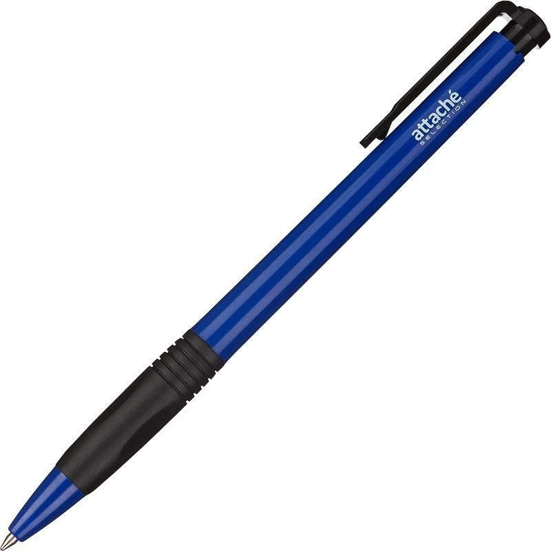 Ручка шариковая автоматическая Attache Selection Success с/чер кор, синяя, 0,5мм