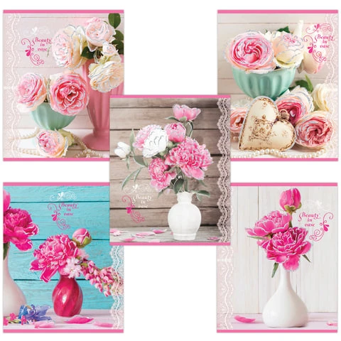 Тетрадь А5, 48 л., BRAUBERG, клетка, блестки, ПРЕКРАСНЫЕ ЦВЕТЫ, 403050 Тетрадь А5, 48 л., BRAUBERG, клетка, блестки, ПРЕКРАСНЫЕ ЦВЕТЫ, 403050