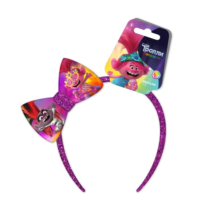 Ободок для волос «Тролли», дизайн 2