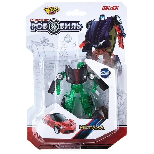 Трансформер РобоБиль метал., 2 в 1 машина - робот, CRD 15x23x4 см, 2 вида,