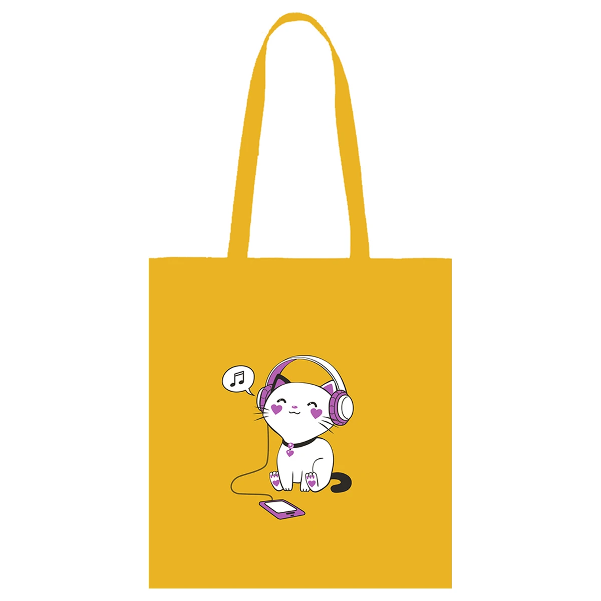 Сумка-шоппер Арт и Дизайн "Музыкальный кот", 35*42см, хлопок Сумка-шоппер Арт и Дизайн "Музыкальный кот", 35*42см, хлопок