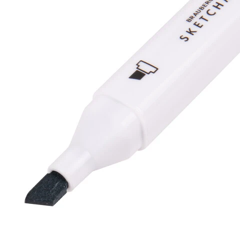 Маркеры для скетчинга двусторонние BRAUBERG ART DEBUT "WHITE", НАБОР