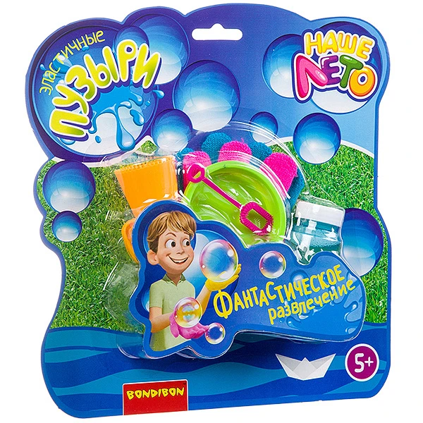 Набор эластичные мыльные пузыри Bondibon "Наше Лето" 80 мл, 2