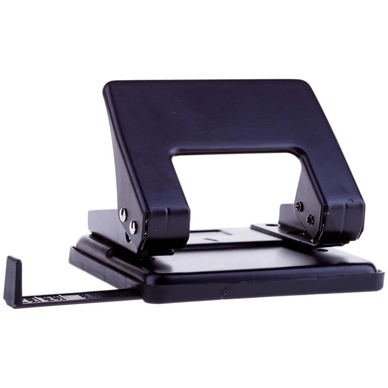 Дырокол 20 л, металлический, черный, с линейкой: P204_1865BK штр.: 4650062498657