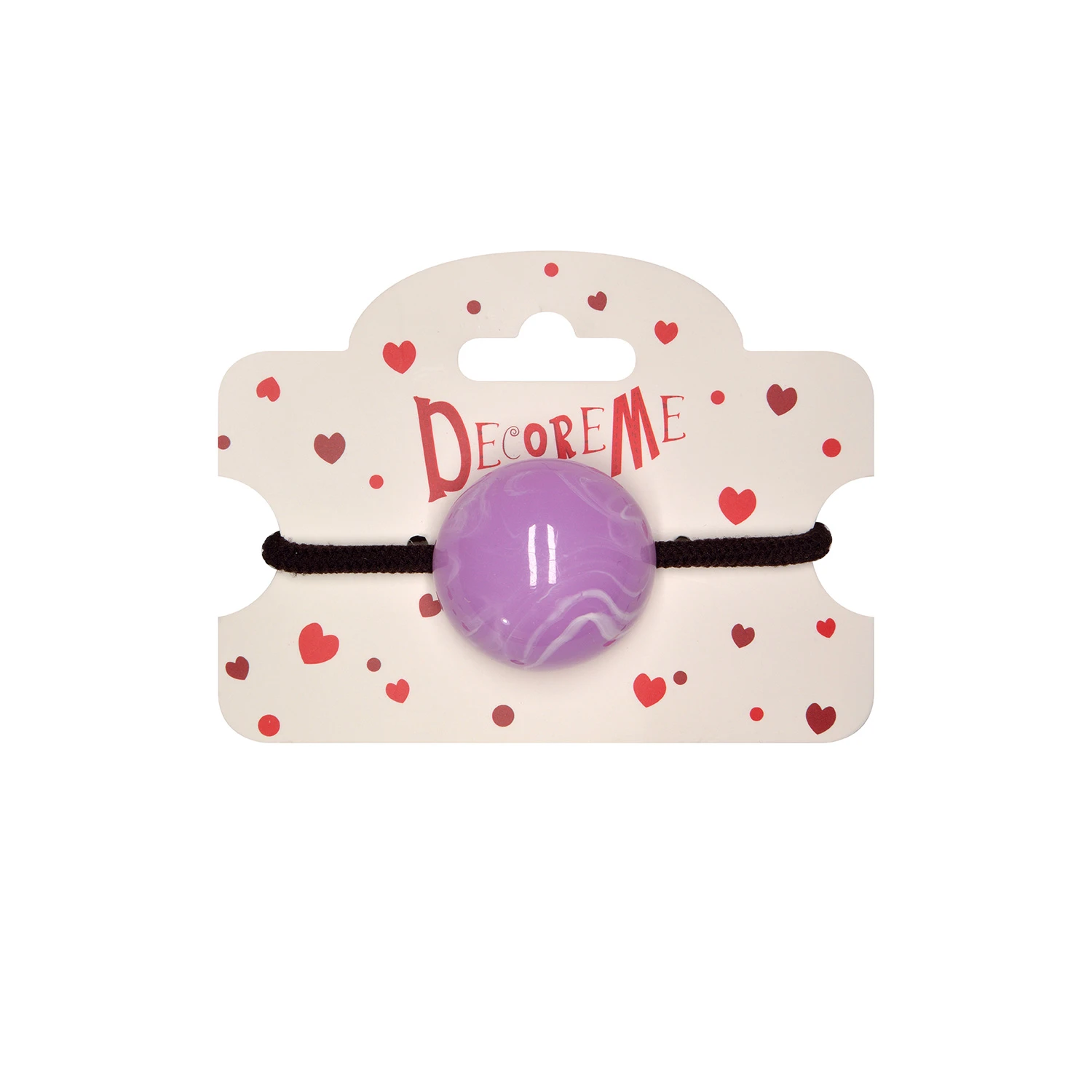 РЕЗИНКА ДЛЯ ВОЛОС "БОЛЬШАЯ ПОЛУСФЕРА" 1 ШТ, 5 ЦВЕТОВ