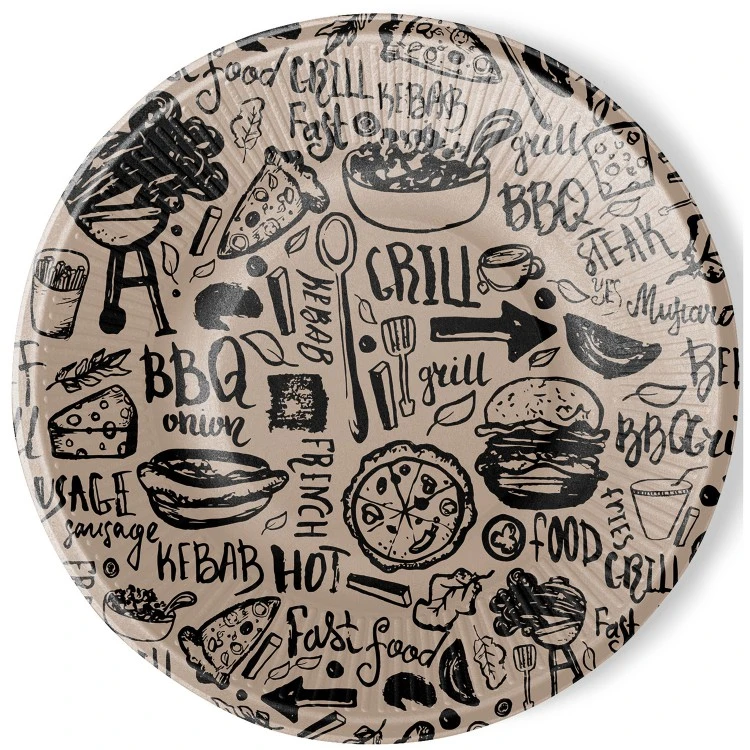 Набор бумажных тарелок Крафт, 6 штук, d=230 мм Набор бумажных тарелок Крафт, 6 штук, d=230 мм