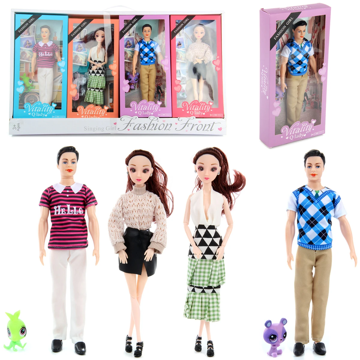 Кукла Модная в ассортименте, 4 шт/диспл, 38х5,4х67 Кукла Модная в ассортименте, 4 шт/диспл, 38х5,4х67