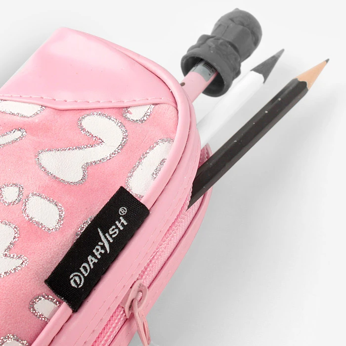 Пенал мягкий тубус "Darvish" ассорти бархат + уголки к/з