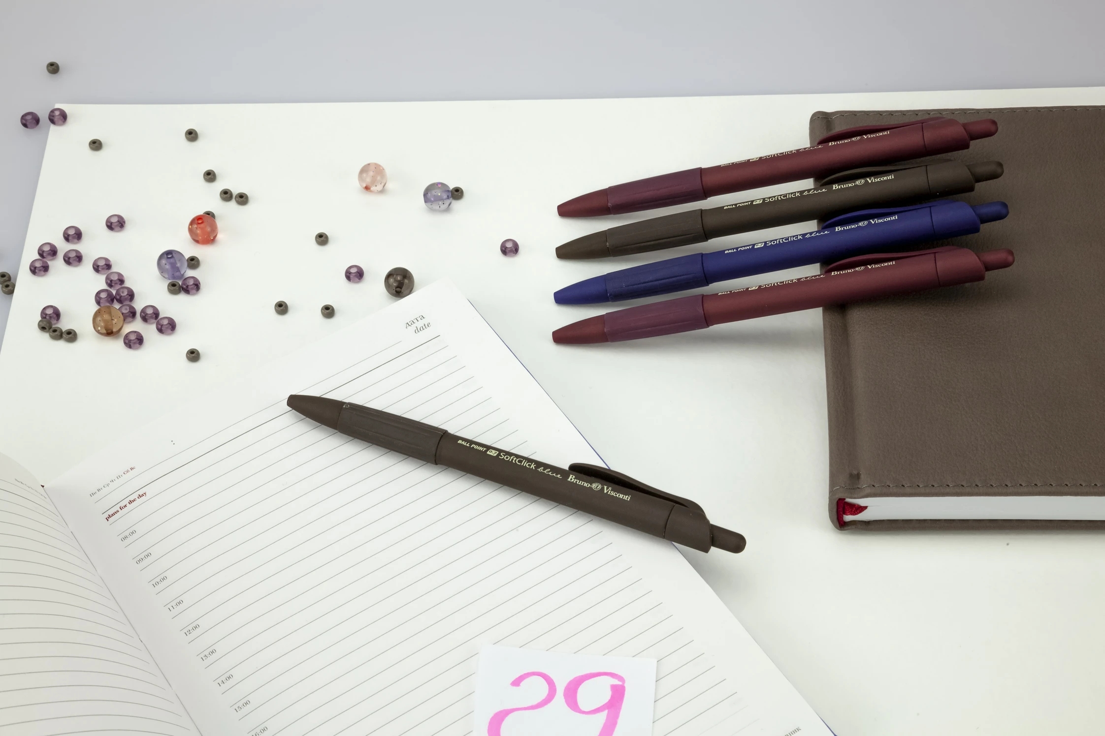 НАБОР ИЗ 5-ТИ РУЧЕК "SoftClick.ORIGINAL" ШАРИКОВЫХ АВТОМАТИЧЕСКАЯ 0.7