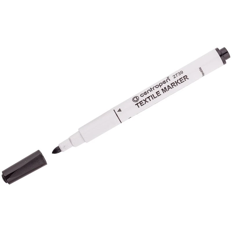 Маркер для ткани Centropen "Textile Marker 2739" черный, 1,8мм,