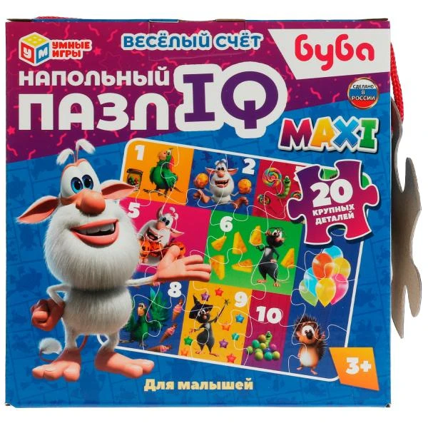 Весёлый счёт. Буба. Напольный пазл IQ max. 160х160х160мм. Умные игры Весёлый счёт. Буба. Напольный пазл IQ max. 160х160х160мм. Умные игры
