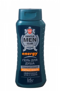 Iris Gentlemen club Гель для душа "ENERGY тонизирующий" 400мл/12шт Iris Gentlemen club Гель для душа "ENERGY тонизирующий" 400мл/12шт