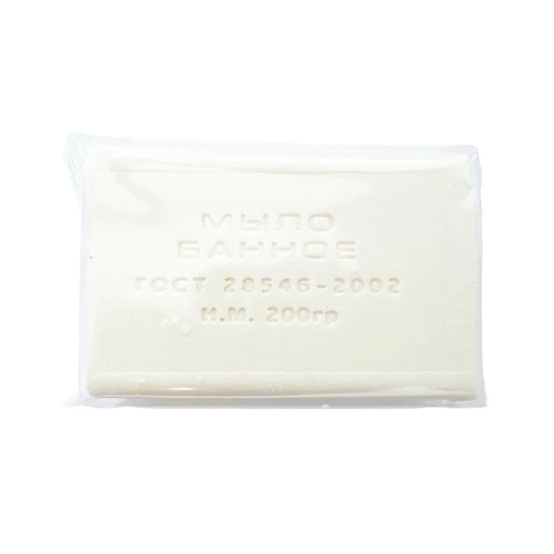 Мыло туалетное Банное в прозрачной обертке флоупак 200гр. МКТУ0521