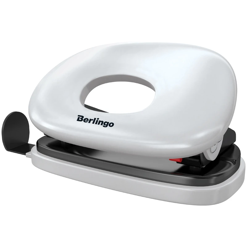 Дырокол Berlingo "Round" 10л., пластиковый, белый Дырокол Berlingo "Round" 10л., пластиковый, белый