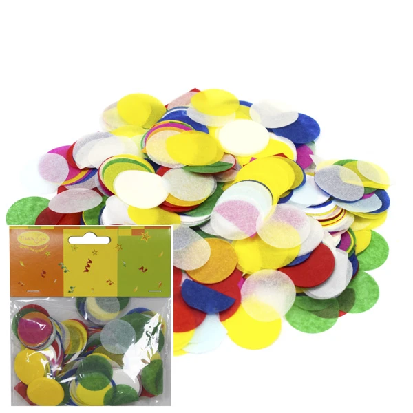 Конфетти Круги пастельные 2,5 см 14 гр бумажное